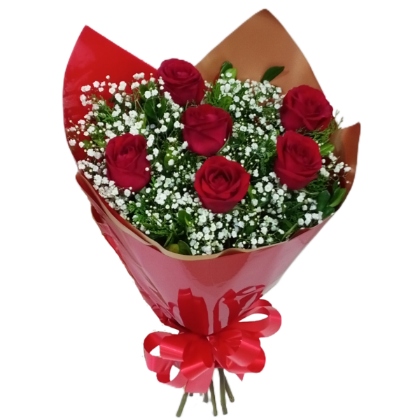 Buquê Clássico 6 Rosas❤️
